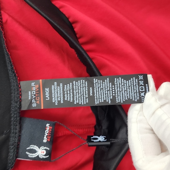 SPYDER ACTIVE MENS SWIMSUIT, THE SIZE IS LARGE, THE COLOR ID DEEP RED - Picture 9 of 12